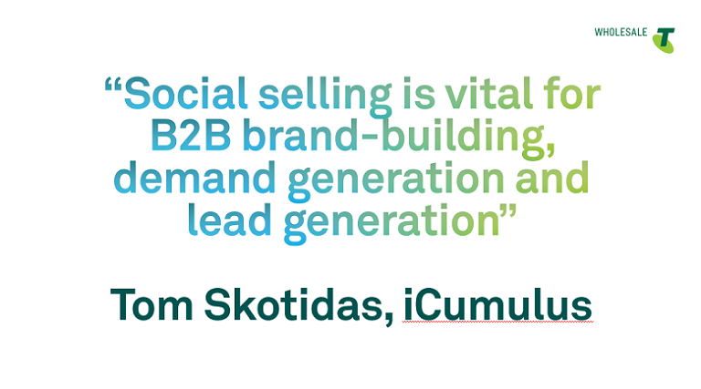 B2B social selling graphic