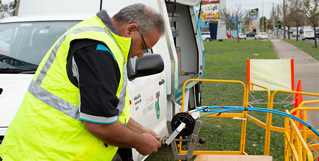 Telstra has deep experience with installing and managing fibre networks 